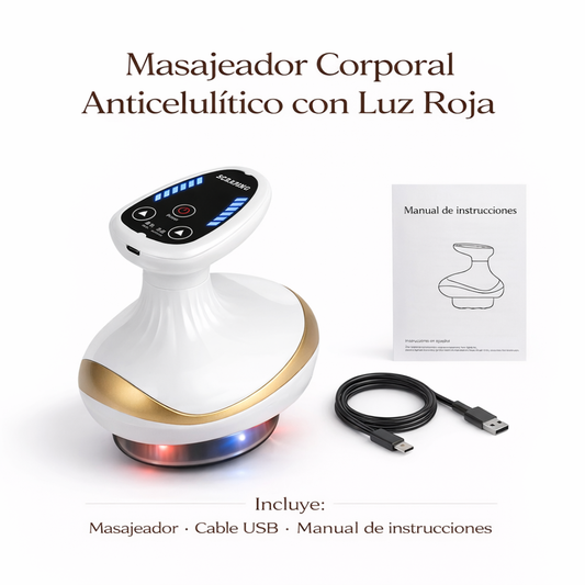 Masajeador Corporal Reafirmante con Calor y Luz Roja